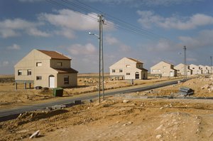 New houses for Israeli settlers at Moshav Kadesh Barnea aka Moshav Nizzana in the desert by Nathan Benn