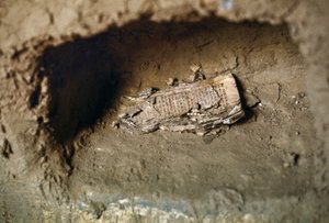 Remains of Jewish Prayer Book in Ruins of Synagogue in Ifrane de l