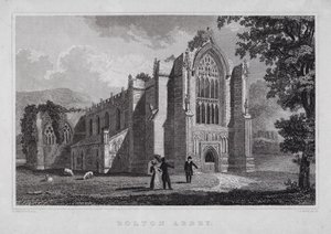 Bolton Abbey by Nathaniel (after) Whittock