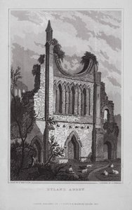 Byland Abbey by Nathaniel (after) Whittock