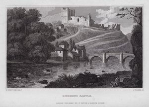 Richmond Castle by Nathaniel (after) Whittock