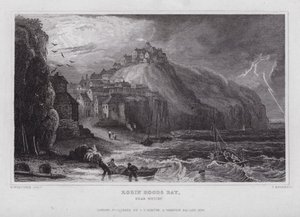 Robin Hoods Bay, near Whitby by Nathaniel (after) Whittock