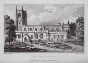Skipton Church by Nathaniel (after) Whittock