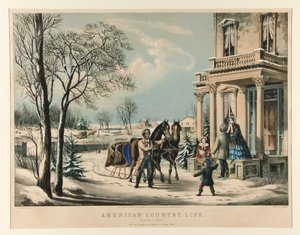 American Country Life: Pleasures of Winter by Nathaniel Currier