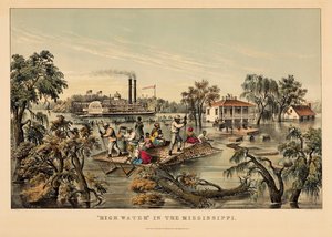 “High Water” in the Mississippi by Nathaniel Currier