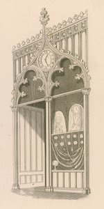 Shop Front Design in the Decorated or Florid Gothic Style by Nathaniel Whittock