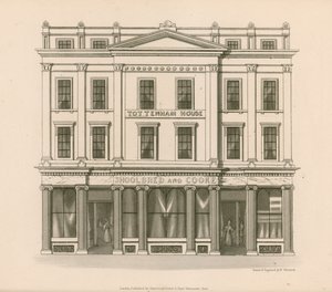 Shop Front of Shoolbred and Cooke, Drapers, Tottenham Court Road, London