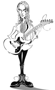 Aimee Mann - caricature by Neale Osborne