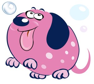 Bubbly Dog - Caricature
