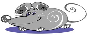 Curly Mouse - Cartoon