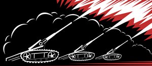 Mounted Cannons from WWI by Neale Osborne