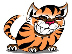 Tiger cat - cartoon