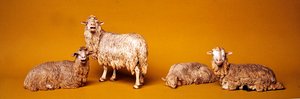 Sheep, from the Christmas Creche and tree by Neapolitan School