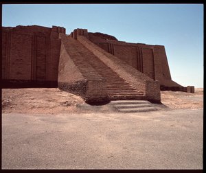 View of the Stairway of the Reconstructed Ziggurat, 2050 BC