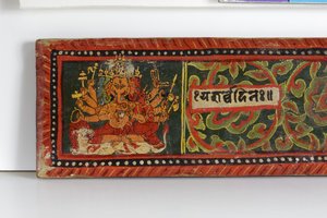 Detail (Devimahatmya manuscript cover)