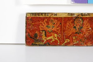 Detail (Devimahatmya manuscript cover)
