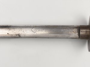 Kora sword and scabbard by Nepalese School