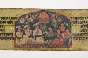 Worship of Manjusri by Nepalese School