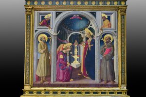 Annunciation between Saints Francis and Jerome