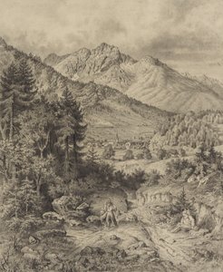 Alpine Landscape with Staffage