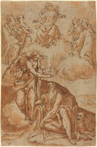 Saint Jerome (?) by Netherlandish 16th Century