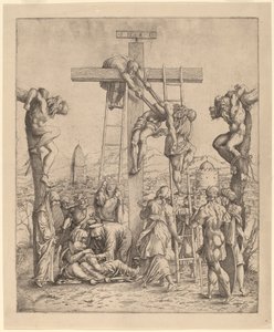 The Descent from the Cross by Netherlandish 16th Century after Andrea Mantegna
