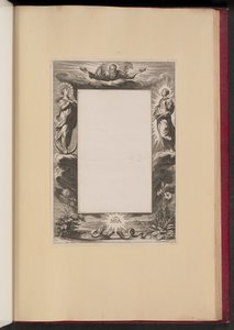 Border Illustration with God the Father, Two Saints, and a Serpent by Netherlandish 17th Century