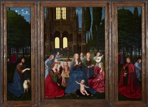 The Virgin and Child with Saints and Angels in a Garden, c. 1500 by Netherlandish Master