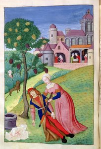 Alcithoe, Pyramus and Thisbe, Mulberry tree changes colour, from Metamorphoses by Ovid