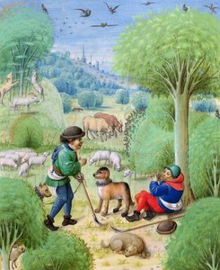 Pastoral scene, from Eclogues by Virgil