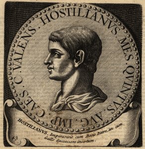 Portrait of Roman Emperor Hostilian by Netherlandish School
