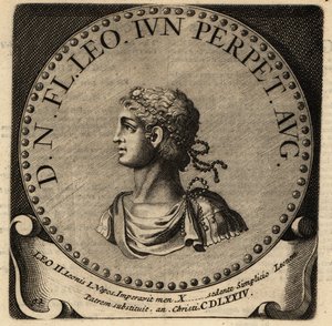 Portrait of Roman Emperor Leo II by Netherlandish School