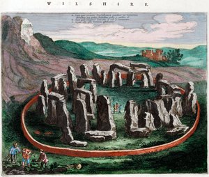 View of Stonehenge by Netherlandish School