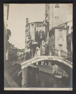 Ponte San Trovaso in Venice by Neue Photographische Gesellschaft