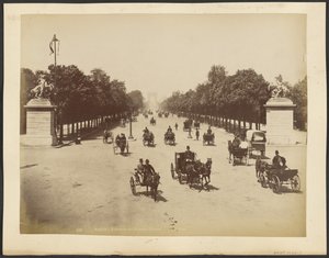 Paris: The Avenue of the Champs-Elysées by Neurdein freres