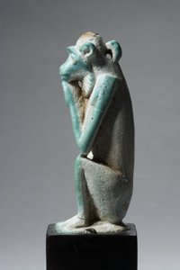 Amulet of a Monkey, 18th-19th Dynasty, 1540-1186 BC by New Kingdom Egyptian