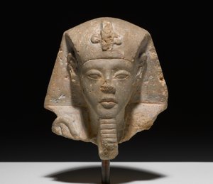 Head from a Shabti of Akhensten by New Kingdom Egyptian