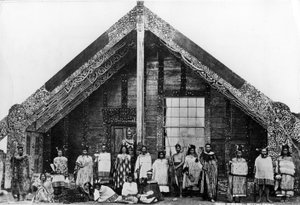 Maori Runanga or Meeting House, c.1863-80