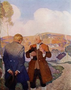 Illustration for Kidnapped by Robert Louis Stevenson by Newell Convers (after) Wyeth