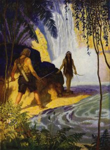 Illustration for Westward Ho! by Charles Kingsley by Newell Convers (after) Wyeth
