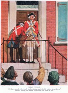 Captain Tennant: Sturdy, composed, unhurried, he stood on the top step in the full uniform of an officer of the line