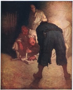 The Black Spot: About half way down the slope to the stockade, they were collected in a group