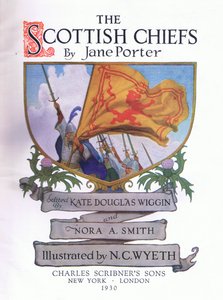 Title page design, from The Scottish Chiefs published by Charles Schribner
