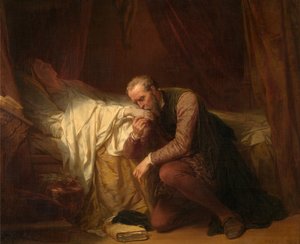 The Artist Michelangelo at the Deathbed of Vittoria Colonna by Nicaise de Keyser