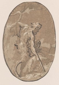 Marsyas drawing the Syrinx from the river, ca. 1540-50