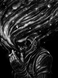 Astronaut Cosmic Smoke