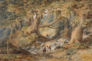 Crossing the Teremakau River by Nicholas Chevalier