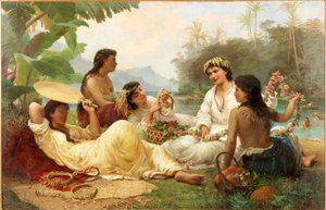 Sunny Climes, Tahiti by Nicholas Chevalier