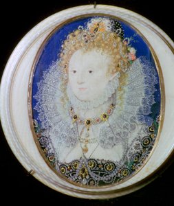 Contemporary Miniature Portrait of Elizabeth I of England