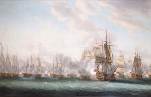 The Battle of the Saints by Nicholas Pocock